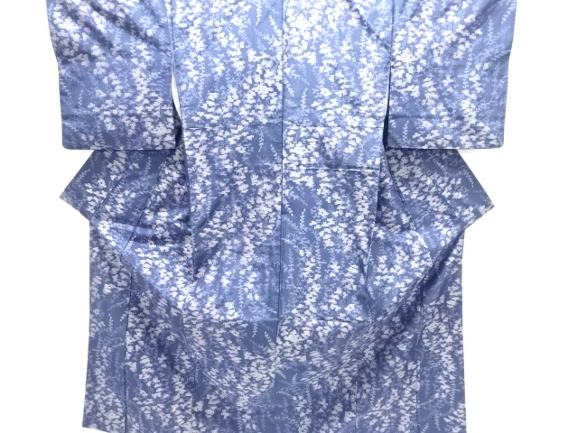 JAPANESE KIMONO / TSUMUGI / WOVEN BRANCH FLOWER